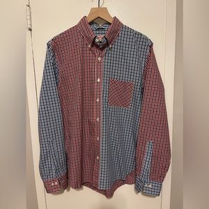 L/S Men’s Brooks Brothers fun shirt in RW&B, size M